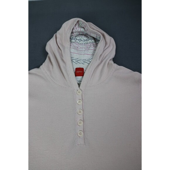 Esprit Vintage Easter Sweater Hoodie size Medium Light Pink Super Soft - Picture 2 of 7
